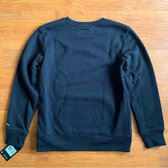 Kids Air Jordan Black Crew Neck Sweatshirt w Kangaroo Pocket size Lg. - Picture 6 of 7